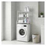 Estante Organizador Lavarropas Baño Metálico Rack 3 Niveles Blanco - Imagen 7