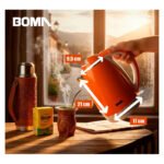 Jarra Caldera Eléctrica 2 Litros Boma 1500w Bm-1009 Naranja - Imagen 6