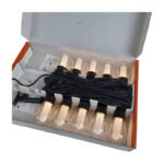 Guirnalda Solar 10 Focos Led Cálida Y Rgb 10m Control Remoto Negro - Imagen 2