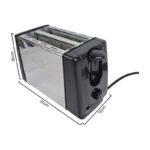 Tostadora Doble Potencia 650w 5 Niveles De Tostado Starlux Plateado - Imagen 5