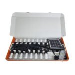 Guirnalda Solar 16 Focos Led Cálida Y Rgb 15m Control Remoto Negro