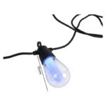 Guirnalda Solar 16 Focos Led Cálida Y Rgb 15m Control Remoto Negro - Imagen 8