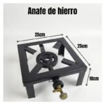 Anafe Cocinilla Quemador Gas 1 Hornalla Camping Hierro Negro - Imagen 7