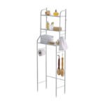 Estante Organizador Lavarropas Baño Metálico Rack 3 Niveles Blanco