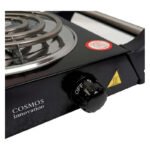 Anafe Cocina Cocinilla Eléctrico 1000w 1 Hornalla Con Asas Negro - Imagen 4