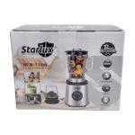 Licuadora Jarra Vidrio Con Moledor 800w 1,5 Litros Starlux Plateado - Imagen 7