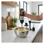 Mixer 4 En 1 Con Batidor Vaso Picadora 340w Starlux Gris - Imagen 10