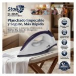 Plancha En Seco Para Ropa Antiadherente 1000w Starlux Violeta Oscuro - Imagen 6