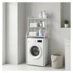 Estante Organizador Lavarropas Baño Metálico Rack 3 Niveles Blanco - Imagen 7