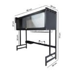 Escurridor De Platos Vajilla Sobre Pileta Con Puerta Negro - Imagen 6