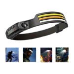 Linterna Vincha Frontal Luz Led Camping De Cabeza Multiluces Amarillo Negro - Imagen 3
