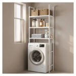 Estante Organizador Lavarropas Baño Plástico Rack 3 Niveles Blanco - Imagen 11