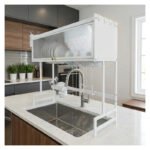 Escurridor De Platos Vajilla Sobre Pileta Con Puerta Blanco - Imagen 10