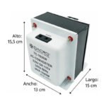 Transformador 220v A 110v Hasta 1000w Reversible Dacro Blanco - Imagen 4