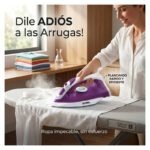 Plancha A Vapor Para Ropa Antiadherente 1080w Boma Violeta - Imagen 8