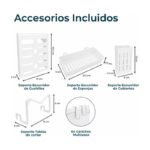 Escurridor De Platos Vajilla Sobre Pileta Con Puerta Blanco - Imagen 18