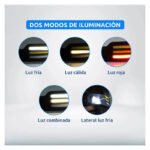 Linterna Vincha Frontal Luz Led Camping De Cabeza Multiluces Amarillo Negro - Imagen 7