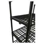 Estante Organizador Lavarropas Baño Plástico Rack 3 Niveles Negro - Imagen 2