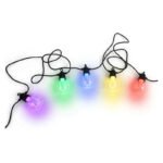 Guirnalda 16 Focos Led Cálida Y Rgb 15m Control Remoto Negro - Imagen 3