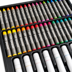 Maletín Kit De Arte 168 Piezas Con Marcadores Crayones Acuarelas Y Lápices - Imagen 3