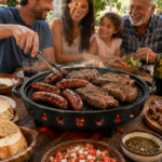 Brasero Parrilla Plancha Hierro Ovalada 40x25cm Mantiene Calor Para Asado - Imagen 5