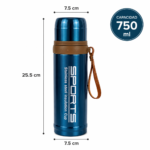 Termo Acero Inoxidable 750ml Con Tapa Vaso Aislación Térmica - Imagen 4
