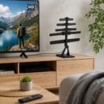 Antena TV Digital Abierta Interior HD Con Base Y Cable 1,5 Metros - Imagen 3