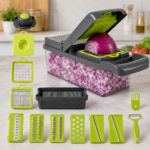 Mandolina Cortador Rallador De Verduras Multifunción 16 Piezas - Imagen 8