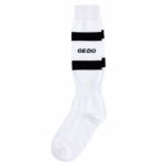 Medias Deportivas Gedo Unisex Blancas Con Rayas Para Fútbol Running