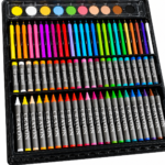 Maletín Kit De Arte 168 Piezas Con Marcadores Crayones Acuarelas Y Lápices - Imagen 2