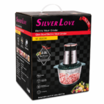 Picadora de Carne 2 Litros Bowl de Vidrio Silver Love 800W - Imagen 5