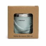 Mate Cerámica 230ml Revestido En Símil Cuero Cosechas Premium - Imagen 3