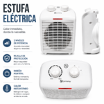 Caloventilador Calefactor 2000W Warmthy Bajo Consumo 2 Niveles - Imagen 5