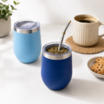 Mate De Acero Inoxidable 350ml Térmico Con Tapa Antiderrame - Imagen 6