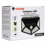 Aplique Foco Solar 100 LEDS Con Sensor De Movimiento Fotocélula Exterior IP65 - Imagen 2