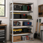Estantería Metálica 5 Niveles 180 x 90 x 40 Cm Organizador Reforzado Multiuso - Imagen 5
