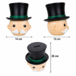Alcancía Mr. Monopoly Cerámica Grande Ideal Ahorrar y Decoración - Imagen 5