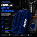 Toalla Deportiva Gedo Para Gimnasio Running Yoga - Imagen 7