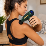 Pistola Masajeadora Muscular Recargable USB C 6 Cabezales 30 Niveles - Imagen 10