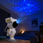 Proyector Galaxia Estrellas Astronauta Led Con Control Remoto Y Base Lunar - Imagen 10
