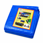 Lona Impermeable 4x6 Metros Reforzada Azul Con Ojales Multiuso - Imagen 2