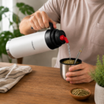 Termo Acero Inoxidable Con Asa Y Pico Cebador Para Mate 1 Litro - Imagen 8