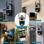 Cámara Seguridad WiFi IP Exterior PTZ Doble Lente 4K Audio iCSee IP66 - Imagen 7