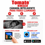 Cámara Inteligente Para Videollamadas WiFi Tomate SC-2074W Pantalla Táctil 4K - Imagen 7