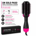 Cepillo Secador Alisador Eléctrico 3 En 1 Aire Caliente Antifrizz - Imagen 7