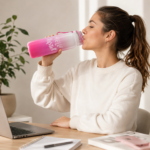 Botella De Vidrio Agua 500 Ml Con Correa De Silicona Reutilizable - Imagen 4