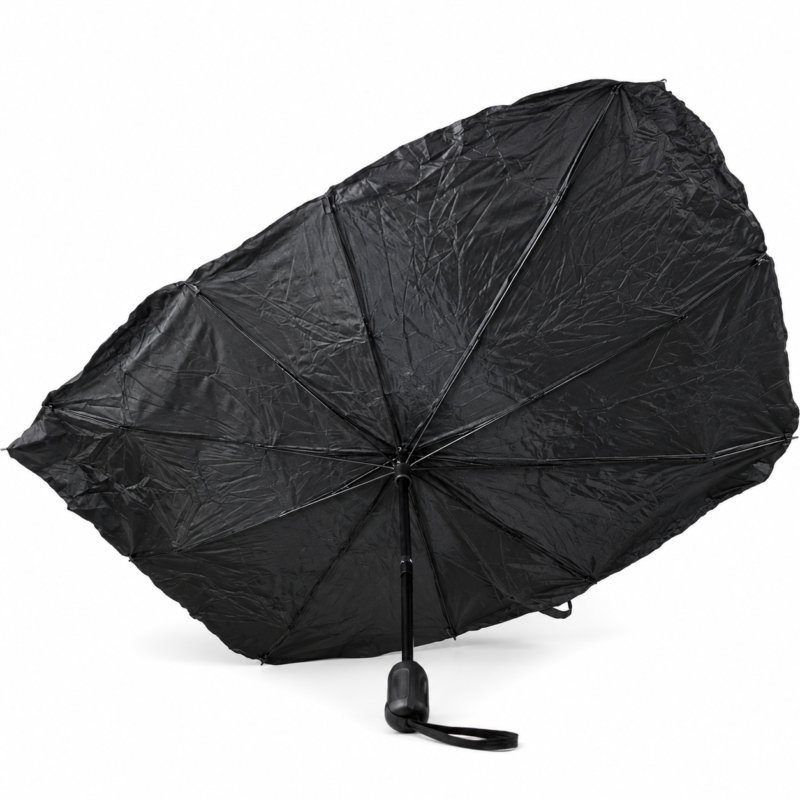 Parasol Tipo Paraguas Para Parabrisas Auto Camioneta Bloqueo Rayos UV 130 x 75 Cm