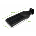 Foco Reflector Solar LED De Pared Con Sensor De Movimiento Y Control Remoto IP65 - Imagen 4