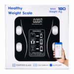 Balanza Digital Bluetooth 180 Kg Smart Con App LCD Vidrio Templado IMC Grasa Corporal - Imagen 3