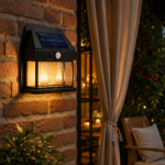 Aplique Doble Solar LED Exterior Con Sensor De Movimiento Luz Cálida IP65 - Imagen 5